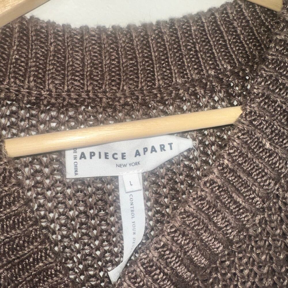 Apiece Apart Brown Knit Tank Top - Picture 3 of 6